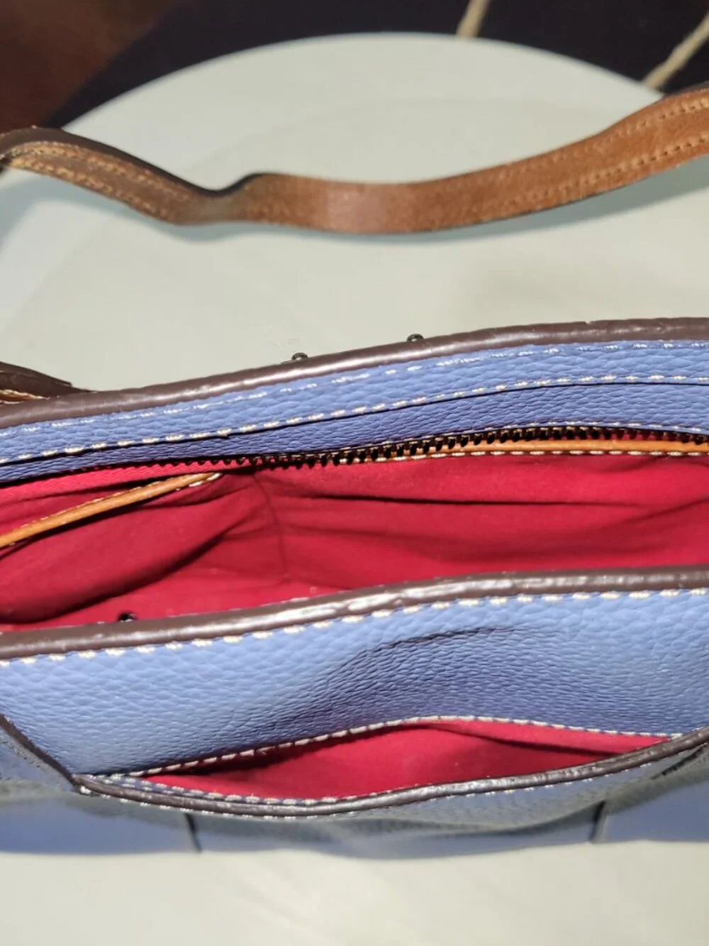 Dooney & Bourke  Small Lexington Shopper - Blue (Jeans)  [HL Item #HL10]